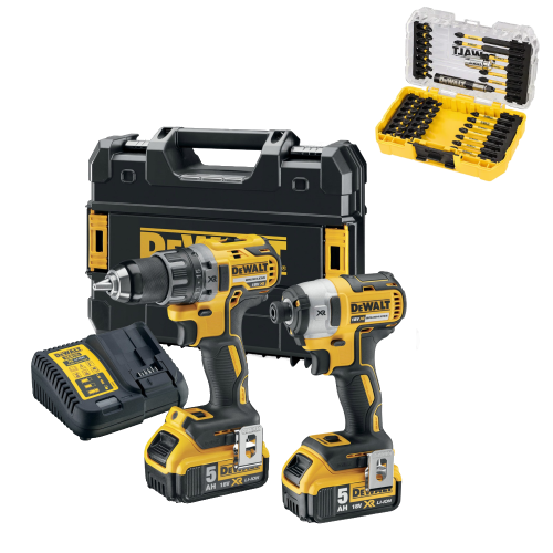 Set 2 masini de gaurit cu acumulatori DeWalt DCK268P2DT