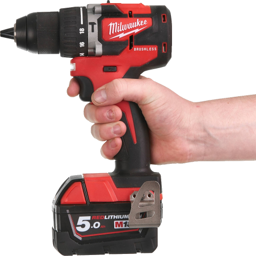 Masina de gaurit cu percutie cu 2 acumulatori Milwaukee M18 CBLPD-422C