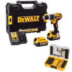 Masina de gaurit/infiletat cu percutie cu 2 acumulatori DeWalt DCD796P2DT