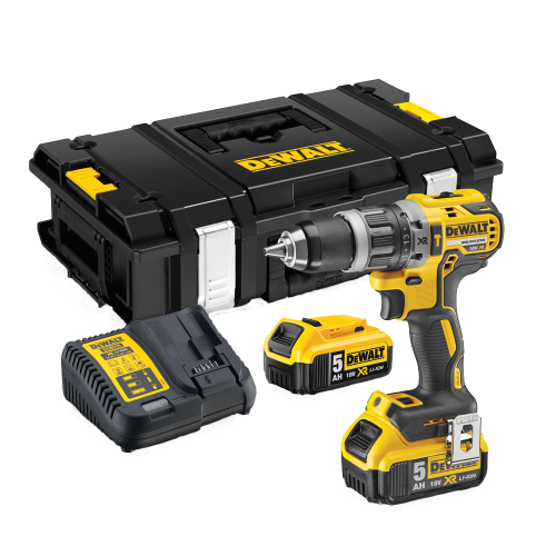 Masina de gaurit cu percutie cu 2 acumulatori DeWalt DCD795D2