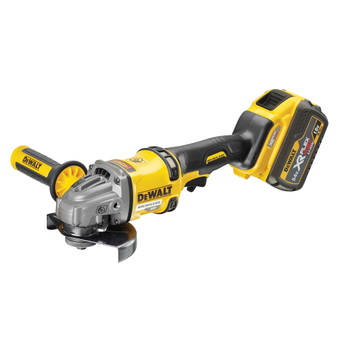 Polizor unghiular cu 2 acumulatori DeWalt FlexVolt DCG414T2
