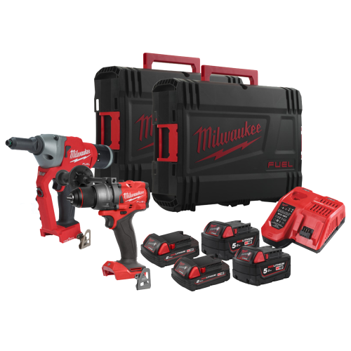 Set 2 scule cu acumulator Milwaukee M18 FPP2G3-524X