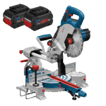 Fierastrau circular unghiular cu 2 acumulatori 8Ah Bosch GCM 18V-216