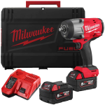 Masina de insurubat cu impact cu 2 acumulatori Milwaukee M18 FHIW2F12-502X