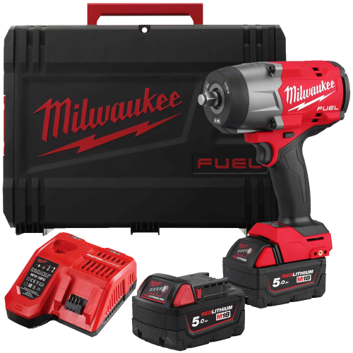 Masina de insurubat cu impact cu 2 acumulatori Milwaukee M18 FHIW2F12-502X