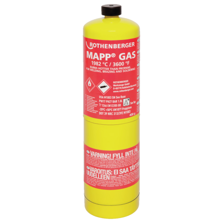 Butelie de gaz rafinat propilena 788ml Rothenberger MAPP Gas US RO35698