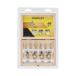 Set 10 freze TCT pentru lemn Stanley STA80020