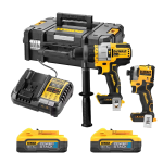 Set 2 scule cu 2 acumulatori DeWalt DCK2052H1E1T