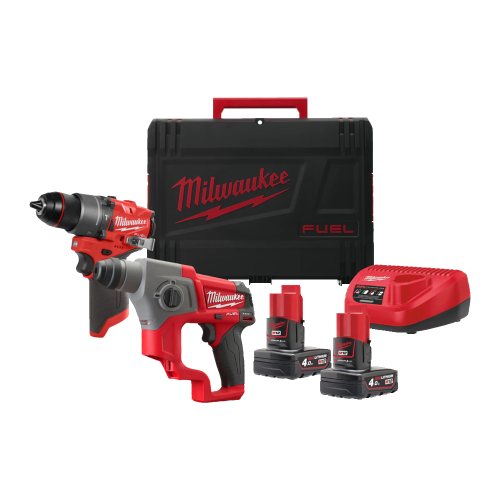 Set 2 scule cu 2 acumulatori Milwaukee M12 FPP2F2-402X