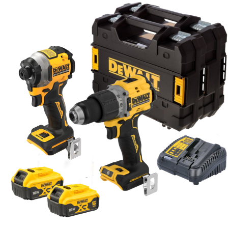 Set 2 scule cu 2 acumulatori DeWalt DCK2050P2T