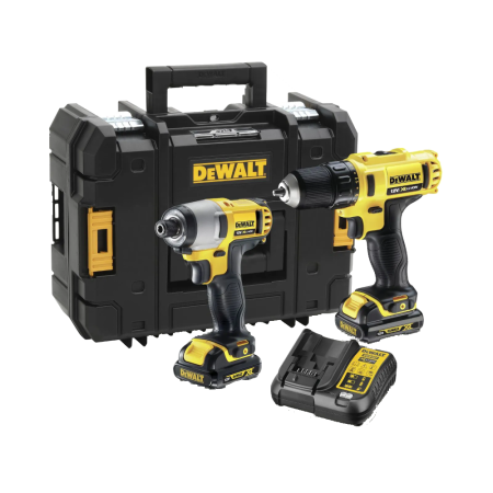 Set 2 scule cu acumulatori DeWalt DCK211C2T