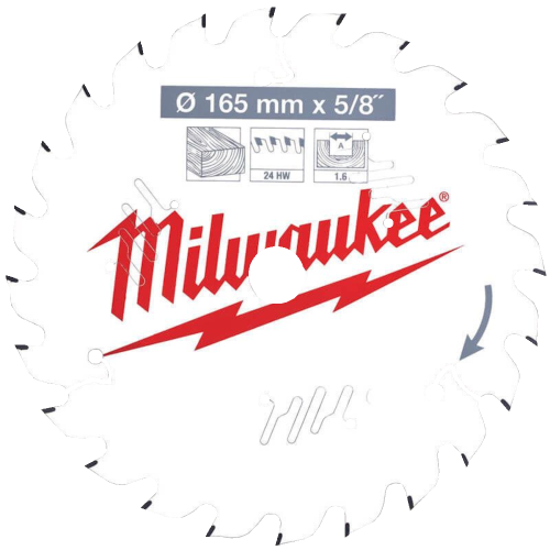 Panza de circular pentru lemn 165mm Milwaukee Z24