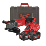 Polizor unghiular cu 2 acumulatori 12Ah Milwaukee M18 ONEFLAG230XPDB-122C