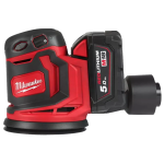 Slefuitor orbital cu 2 acumulatori 5Ah Milwaukee M18 BOS125-502B – Resigilat