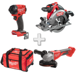 Set 3 scule fara acumulatori Milwaukee M18 FPP3X6-0 + Cadou Geanta XL