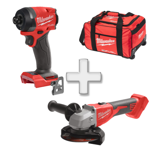 Set 2 scule fara acumulatori Milwaukee M18 FPP2X1-0 + Cadou Geanta XL