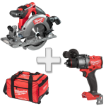 Set 2 scule fara acumulatori Milwaukee M18 FPP2X3-0 + Cadou Geanta XL