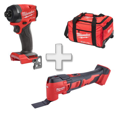 Set 2 scule fara acumulatori Milwaukee M18 FPP2X5-0 + Cadou Geanta XL