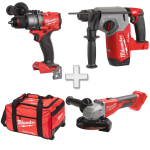 Set 3 scule fara acumulatori Milwaukee M18 FPP3X5-0 + Cadou Geanta XL