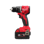 Masina de gaurit cu 2 acumulatori 5Ah Milwaukee M18 BLDDRC-502C