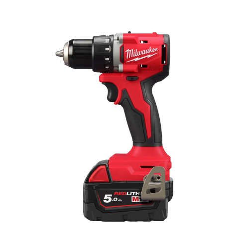 Masina de gaurit cu 2 acumulatori 5Ah Milwaukee M18 BLDDRC-502C