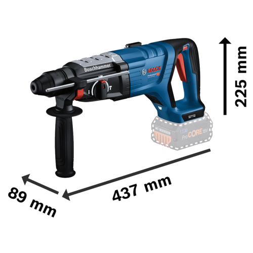 Ciocan rotopercutor SDS-Plus fara acumulator Bosch GBH 18V-28 DC