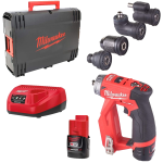 Masina de gaurit multifunctionala cu 2 acumulatori Milwaukee M12 FDDXKIT-202X