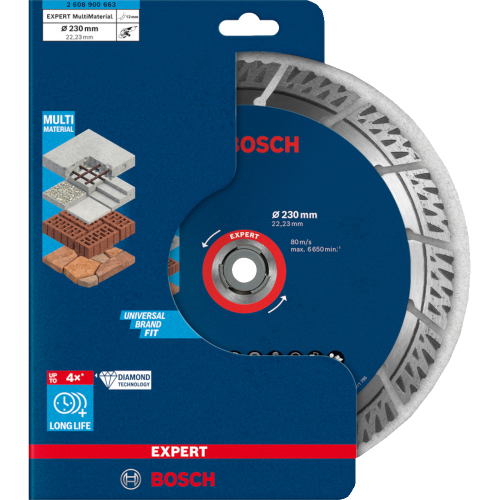 Disc diamantat 230 mm EXPERT MultiMaterial Bosch