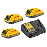 Set incarcator si 3 acumulatori DeWalt DCB115D3-QW