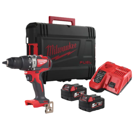 Masina de gaurit cu percutie cu 2 acumulatori Milwaukee M18 BLPD2-502X