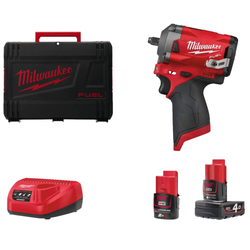 Masina de insurubat cu impact cu 2 acumulatori Milwaukee M12 FIW38-422X