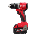 Masina de gaurit cu percutie cu 2 acumulatori 5Ah Milwaukee M18 BLPDRC-502C