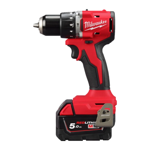 Masina de gaurit cu percutie cu 2 acumulatori 5Ah Milwaukee M18 BLPDRC-502C