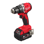 Masina de gaurit cu percutie cu 2 acumulatori 5Ah Milwaukee M18 BLPDRC-502C