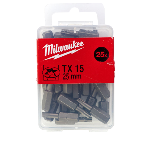 Set 25 biti standard TX15x25mm Milwaukee