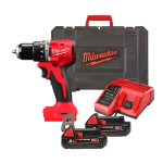 Masina de gaurit cu percutie cu 2 acumulatori 2Ah Milwaukee M18 BLPDRC-202C