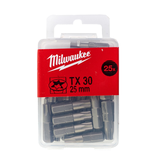 Set 25 biti standard TX30x25mm Milwaukee