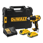 Masina de gaurit si insurubat cu 2 acumulatori DeWalt DCD708D2T