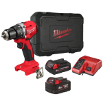 Masina de gaurit cu percutie cu 2 acumulatori 4Ah si 2Ah Milwaukee M18 BLPDRC-422C