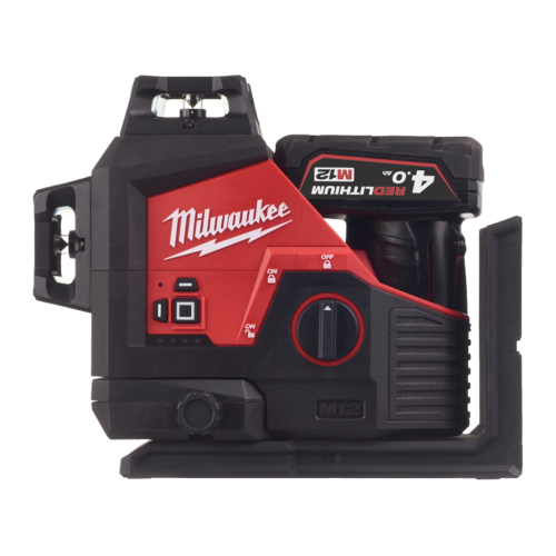 Nivela laser cu trei linii de unda verde Milwaukee M12 3PL-401C