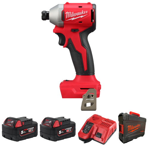 Masina de insurubat cu impact cu 2 acumulatori Milwaukee M18 BLIDR-502X