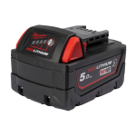 Acumulator Li-Ion cu carcasa rezistenta la chimicale 5Ah Milwaukee M18 B5-CR