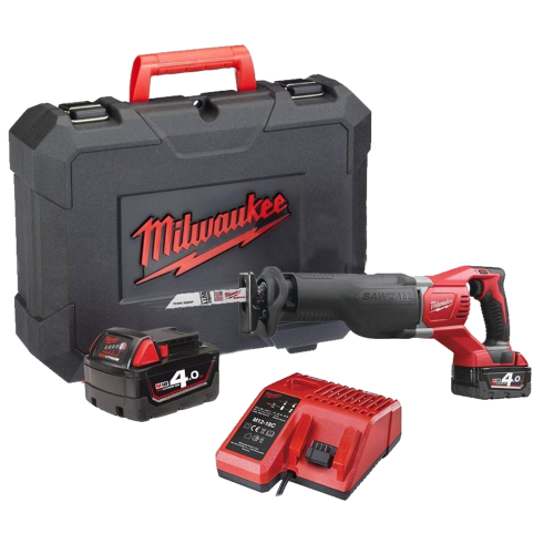 Fierastrau sabie cu 2 acumulatori Milwaukee M18 BSX-402C