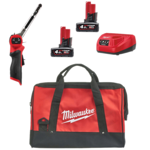 Slefuitor cu banda cu 2 acumulatori 10mm Milwaukee M12 FBL10-402B