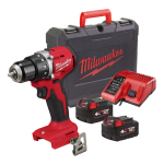 Masina de gaurit fara percutie cu 2 acumulatori 4Ah Milwaukee M18 BLDDRC-402C