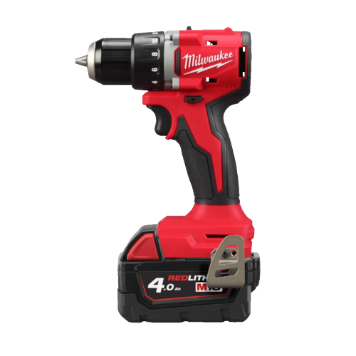 Masina de gaurit fara percutie cu 2 acumulatori 4Ah Milwaukee M18 BLDDRC-402C