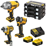 Set 3 scule service auto cu 2 acumulatori DeWalt DCK392P2