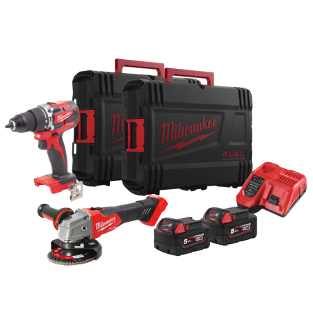 Set 2 scule cu acumulator Milwaukee M18 FPP2BG-502X