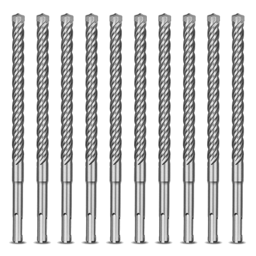 Set 10 Burghie Milwaukee SDS-PLUS Mx4 Ø5.5x50x115mm