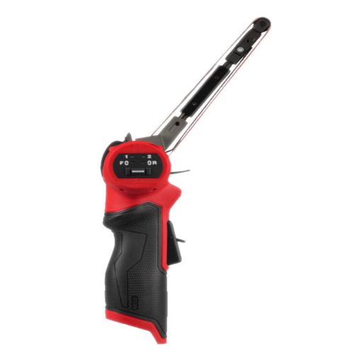 Slefuitor cu banda cu 2 acumulatori 10mm Milwaukee M12 FBL10-402B